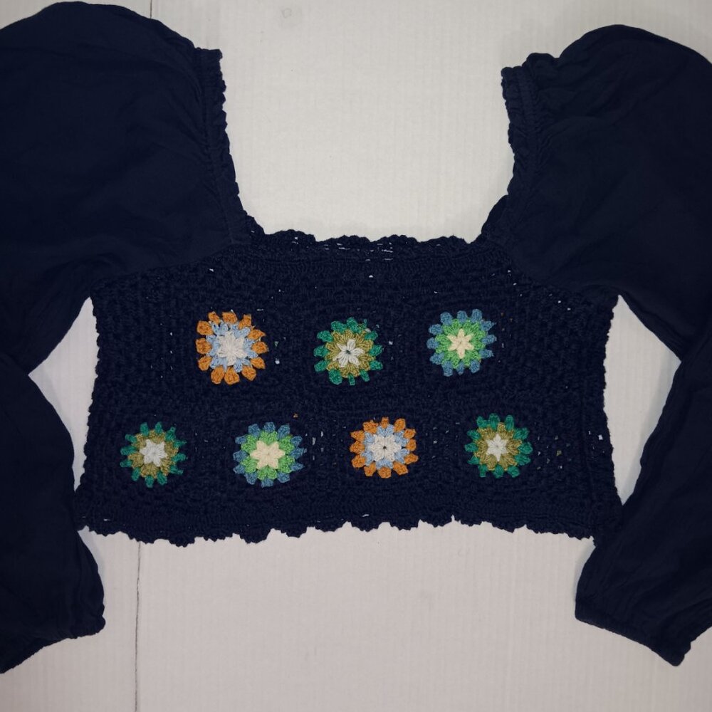 AERIE CROCHET VACAY CROP TOP - Picture 6 of 11